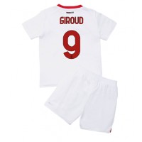 Fotbalové Dres AC Milan Olivier Giroud #9 Dětské Venkovní 2022-23 Krátký Rukáv (+ trenýrky)